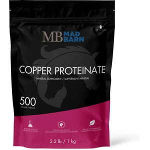 Mad Barn Copper Proteinate Organic Trace Mineral Horse Powder Supplement, 2.2-lb bag