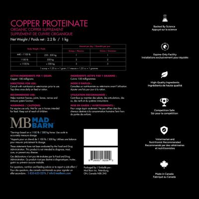Show full view: Mad Barn Copper Proteinate Organic Trace Mineral Horse Powder Supplement, 2.2-lb bag slide 2 of 2