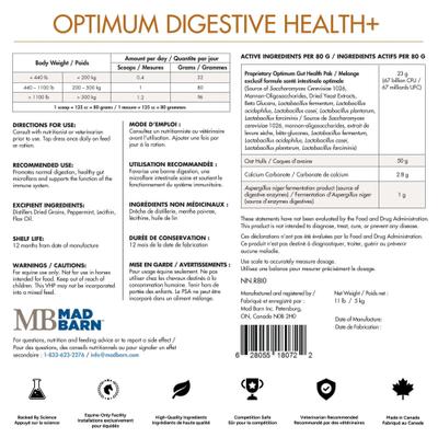 Show full view: Mad Barn Optimum Digestive Health Probiotic & Prebiotic Horse Pellet Supplement, 11-lb bucket slide 2 of 5