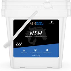 Mad Barn MSM Joint Health & Senior Support Horse Powder Supplement, 11-lb bucket