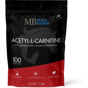 Mad Barn Acteyl-L-Carnitine Performance & Energy Metabolism Horse Powder Supplement, 2.2-lb bag