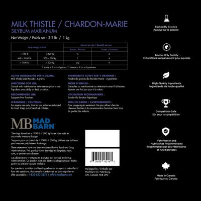 Show full view: Mad Barn Milk Thistle Liver & Metabolic Support Horse Powder Supplement, 2.2-lb bag slide 2 of 3