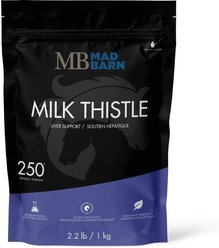 Mad Barn Milk Thistle Liver & Metabolic Support Horse Powder Supplement, 2.2-lb bag