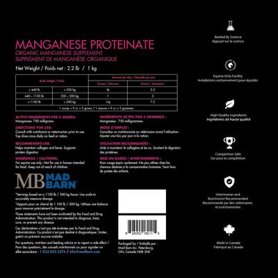Show full view: Mad Barn Manganese Proteinate Organic Trace Mineral Horse Powder Supplement, 2.2-lb bag slide 2 of 2