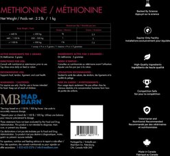 Mad Barn DL-Methionine Pure Amino Acid Horse Powder Supplement, 2.2-lb bag slide 2 of 2