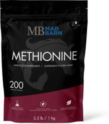 Mad Barn DL-Methionine Pure Amino Acid Horse Powder Supplement, 2.2-lb bag