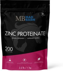 Mad Barn Zinc Proteinate Organic Trace Mineral Horse Powder Supplement, 2.2-lb bag