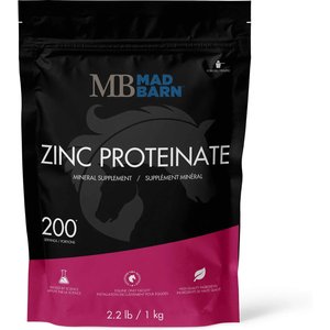 Mad Barn Zinc Proteinate Organic Trace Mineral Horse Powder Supplement, 2.2-lb bag