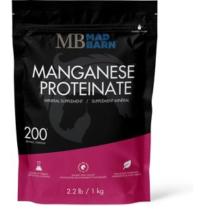 Mad Barn Manganese Proteinate Organic Trace Mineral Horse Powder Supplement, 2.2-lb bag