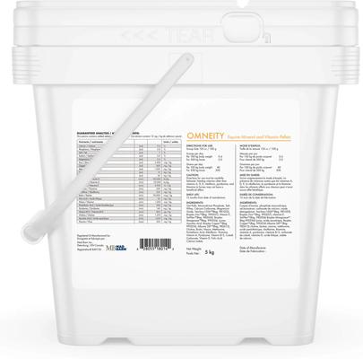 Show full view: Mad Barn Omneity Pellets Vitamin & Mineral Horse Supplement, 44-lb bag slide 6 of 7
