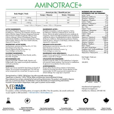 Show full view: Mad Barn AminoTrace+ Enhanced Vitamin & Mineral Horse Pellet Supplement, 44-lb bag slide 5 of 5