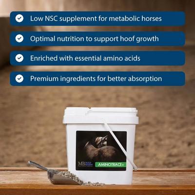 Show full view: Mad Barn AminoTrace+ Enhanced Vitamin & Mineral Horse Pellet Supplement, 44-lb bag slide 3 of 5