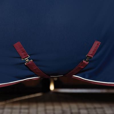 Show full view: WeatherBeeta Opulence Show Standard Neck Horse Sheet, Navy/Burgundy, 84-in slide 3 of 5
