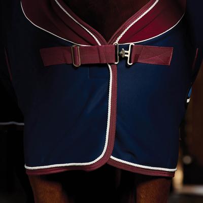 Show full view: WeatherBeeta Opulence Show Standard Neck Horse Sheet, Navy/Burgundy, 84-in slide 2 of 5
