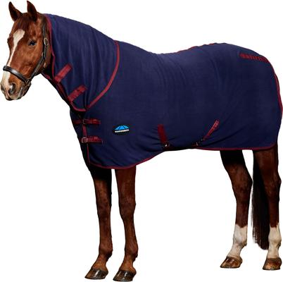 Show full view: WeatherBeeta Anti-Static Fleece Combo Neck Horse Cooler, Navy/Burgundy, 75-in slide 8 of 8
