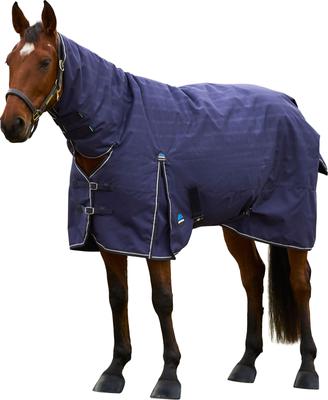 Show full view: WeatherBeeta ComFiTec Prelim Combo Neck 0G Horse Turnout, Navy Embossed Plaid, 81-in slide 9 of 9