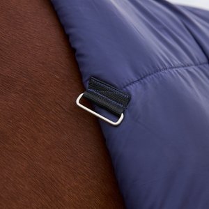 WeatherBeeta ComFiTec Prelim Combo Neck 0G Horse Turnout, Navy Embossed Plaid, 69-in