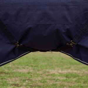 WeatherBeeta ComFiTec Prelim Combo Neck 0G Horse Turnout, Navy Embossed Plaid, 69-in