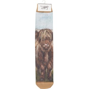 Primitives By Kathy Highland Cows Socks, Multicolor