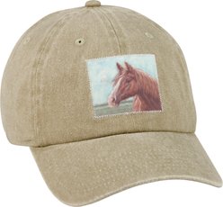 Primitives By Kathy Horse Small Pet Baseball Cap, Tan