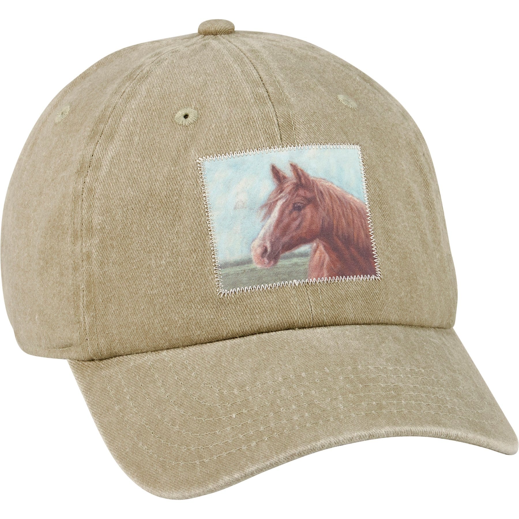 Primitives By Kathy Horse Small Pet Baseball Cap, Tan