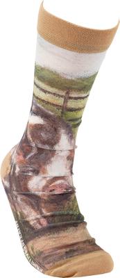 Show full view: Primitives By Kathy Kune Kune Pig Socks, Multicolor slide 4 of 4