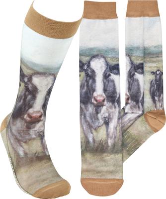 Show full view: Primitives By Kathy Dairy Cows Socks, Multicolor slide 2 of 4