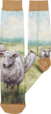 Show full view: Primitives By Kathy White Sheep Socks, Multicolor slide 3 of 4