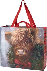 Primitives By Kathy Highland Small Pet Shopping Tote Bag, Multicolor, 19.50 x 17.50 x 7-in