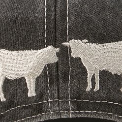 Primitives By Kathy Distracted By Cows Small Pet Baseball Cap, Black slide 2 of 4