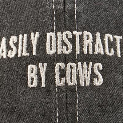 Show full view: Primitives By Kathy Distracted By Cows Small Pet Baseball Cap, Black slide 3 of 4