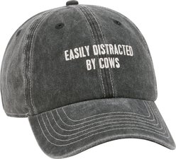 Primitives By Kathy Distracted By Cows Small Pet Baseball Cap, Black