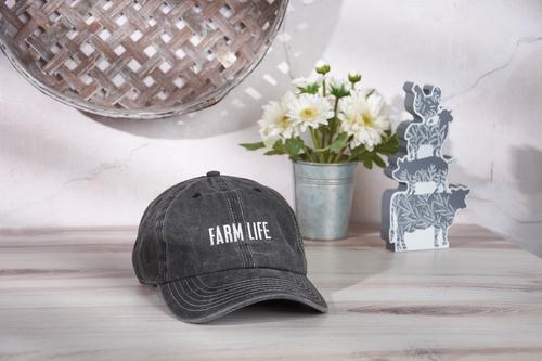 Show full view: Primitives By Kathy Farm Life Small Pet Baseball Cap, Black slide 3 of 4