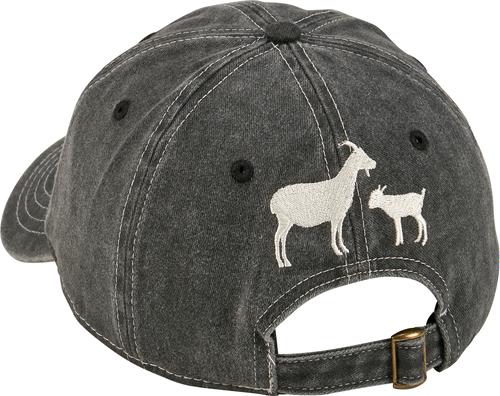 Show full view: Primitives By Kathy Make Me Happy Small Pet Baseball Cap, Black slide 2 of 4