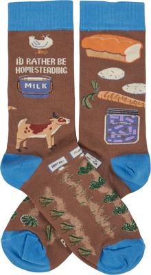 Show full view: Primitives By Kathy Rather Be Homesteading Socks, Multicolor slide 3 of 4