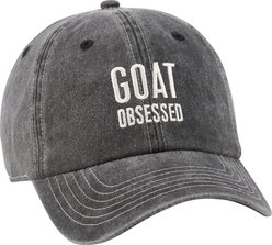 Primitives By Kathy Goat Obsessed Small Pet Baseball Cap, Black