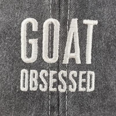 Show full view: Primitives By Kathy Goat Obsessed Small Pet Baseball Cap, Black slide 3 of 4