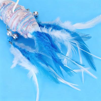 Show full view: Happy & Polly Goldfish Princess Cat Teaser Wand, Grey slide 6 of 10