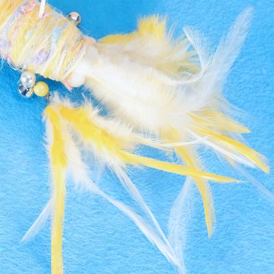 Show full view: Happy & Polly Goldfish Princess Cat Teaser Wand, Yellow slide 5 of 9