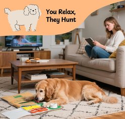 Nocciola Phone Alarm Clock Design Snuffle Mat Squeaky Game & Puzzle Dog Toy with Treat Pouch, Multicolor slide 2 of 8