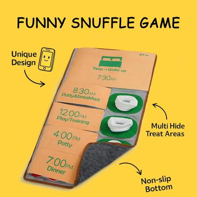 Show full view: Nocciola Phone Alarm Clock Design Snuffle Mat Squeaky Game & Puzzle Dog Toy with Treat Pouch, Multicolor slide 2 of 9