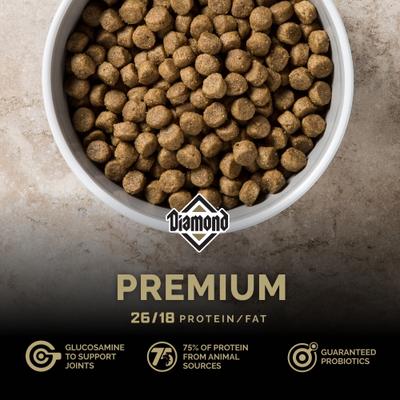 Show full view: Diamond Premium All Life Stages 26/18 for Active, Athletic & Sporting Dogs Dry Food, 40-lb bag slide 4 of 11