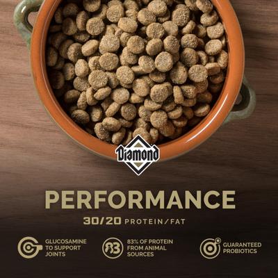 Show full view: Diamond Performance All Life Stages 30/20 for Highly Active, Hard Working & Athletic Dogs Dry Food, 40-lb bag slide 4 of 11