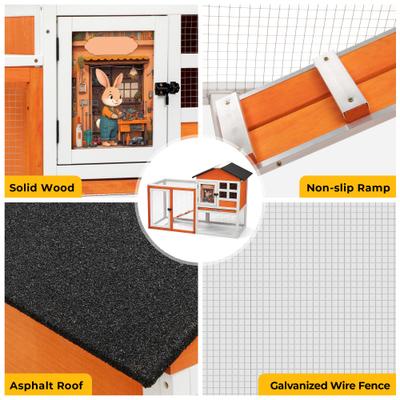Show full view: Coziwow Rabbit Hutch with Asphalt Roof, 47-in slide 8 of 10