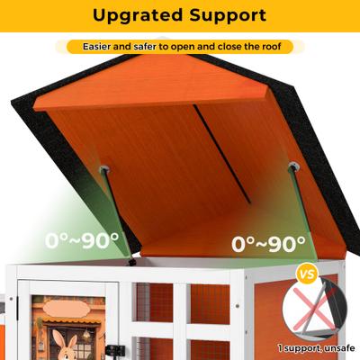 Show full view: Coziwow Rabbit Hutch with Asphalt Roof, 47-in slide 6 of 10