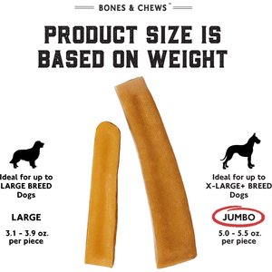 Bones & Chews Himalayan Yak Cheese Jumbo Dog Treats, 1 count