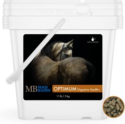 Mad Barn Optimum Digestive Health Probiotic & Prebiotic Horse Pellet Supplement, 11-lb bucket
