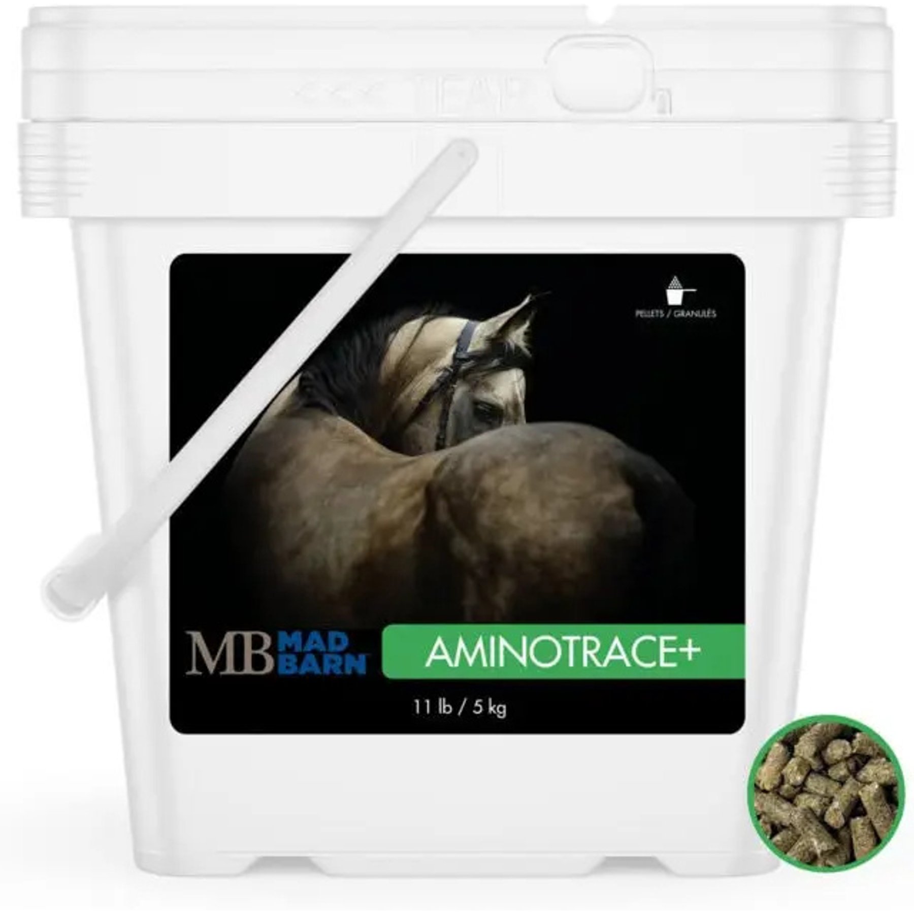 Mad Barn AminoTrace+ Enhanced Vitamin & Mineral Horse Pellet Supplement, 44-lb bag