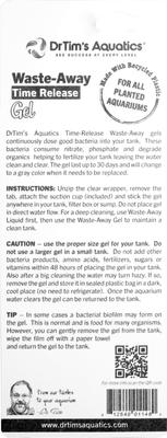 Show full view: Dr. Tim's Aquatics Waste-Away Gel Plant Water Conditioner, Medium, 2 count slide 2 of 2