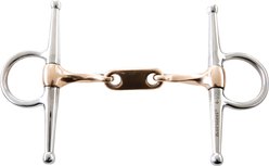 Korsteel Stainless Steel Twisted Copper Mouth Dr Bristol Full Cheek Horse Bit, 5-in